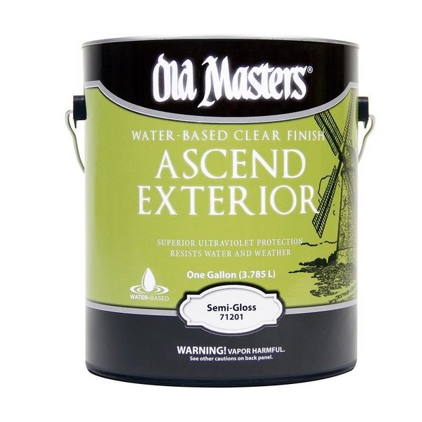 Old Masters Ascend Exterior Semi-Gloss Clear Water-Based Finish 1 gal 71201